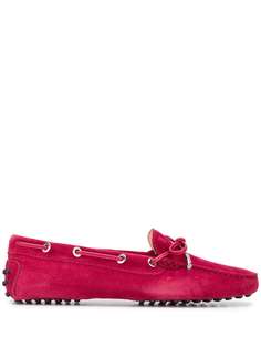Tods лоферы с люверсами Tod`S
