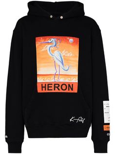 Heron Preston худи с логотипом из коллаборации с Kenny Scharf