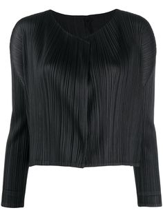 Pleats Please Issey Miyake плиссированный кардиган