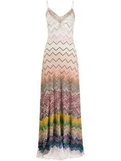 Missoni трикотажное платье с узором зигзаг
