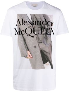 Alexander McQueen футболка с графичным принтом