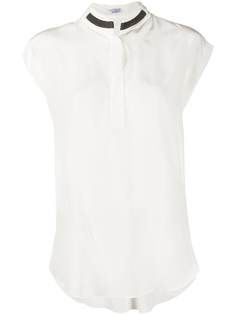 Brunello Cucinelli блузка с декором Monili