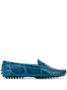 Tods лоферы с миндалевидным носком и тиснением Tod`S