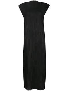 Jil Sander платье в рубчик с оборками
