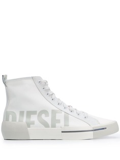 Diesel высокие кеды с логотипом