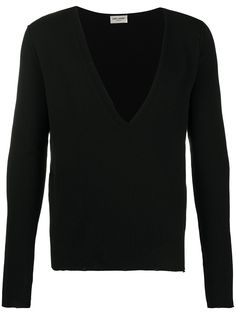 Saint Laurent джемпер с V-образным вырезом