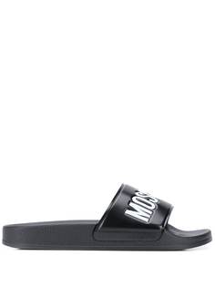 Moschino шлепанцы с логотипом