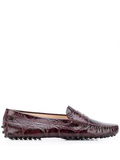 Tods фактурные лоферы Tod`S