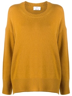 Allude кашемировый джемпер с отделкой в рубчик