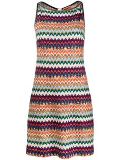 Missoni трикотажное платье с узором зигзаг