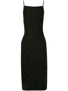 Dion Lee платье-комбинация в тонкую полоску