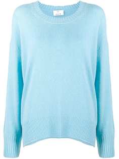 Allude кашемировый джемпер с отделкой в рубчик