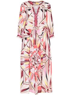 Emilio Pucci платье-кафтан с принтом