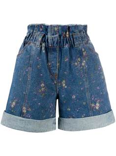 Philosophy Di Lorenzo Serafini джинсовые шорты с цветочным принтом
