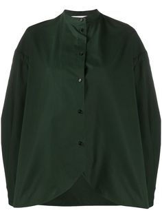 Jil Sander рубашка с закругленным подолом