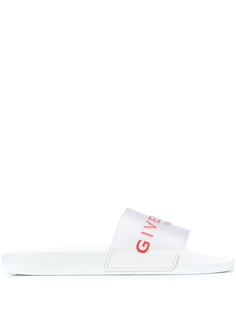 Givenchy шлепанцы с логотипом