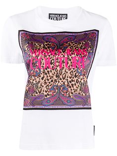 Versace Jeans Couture футболка с круглым вырезом и логотипом