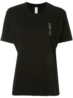 Dion Lee футболка с вышитым логотипом