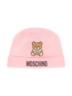 Moschino Kids шапка бини Teddy с логотипом