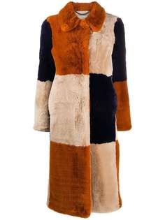 Stella McCartney шуба Fur Free Fur со вставками