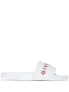 Givenchy шлепанцы с логотипом