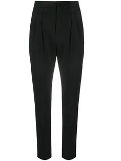 Saint Laurent брюки строгого кроя с завышенной талией