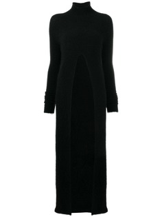 Jil Sander длинный трикотажный топ с разрезом