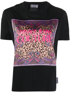 Versace Jeans Couture футболка с круглым вырезом и логотипом