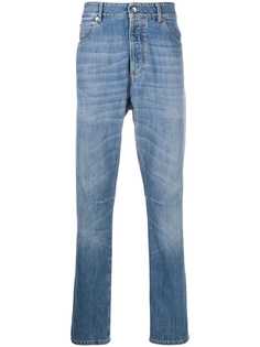 Brunello Cucinelli джинсы прямого кроя с эффектом потертости