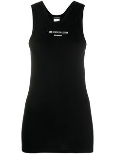 Ann Demeulemeester топ без рукавов с логотипом