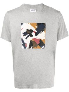 Kenzo футболка с абстрактным принтом