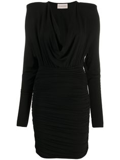 Alexandre Vauthier короткое платье из джерси с V-образным вырезом