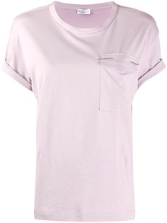 Brunello Cucinelli футболка с круглым вырезом и карманом