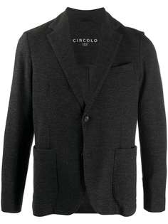 Circolo 1901 фактурный пиджак с заостренными лацканами