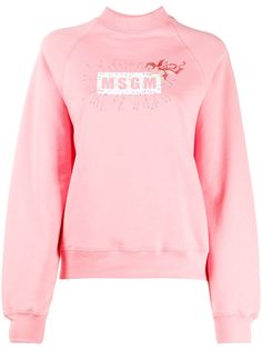 MSGM толстовка с вышитым логотипом