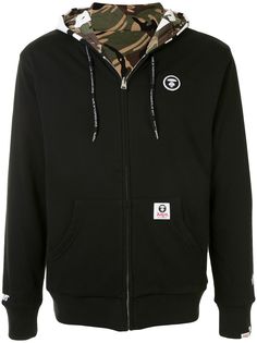 AAPE BY *A BATHING APE® двусторонняя толстовка на молнии