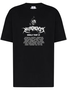 Vetements футболка с принтом World Tour