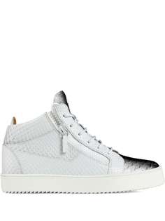 Giuseppe Zanotti кеды Kriss с тиснением под кожу змеи