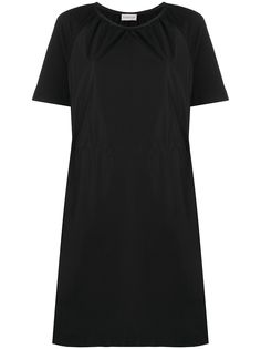 Moncler поплиновое платье с короткими рукавами