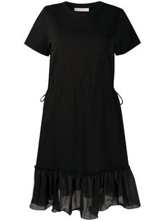 See by Chloé расклешенное платье мини с короткими рукавами