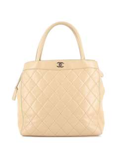 Chanel Pre-Owned стеганая сумка-тоут