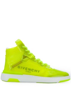 Givenchy высокие кроссовки Wing Transparent