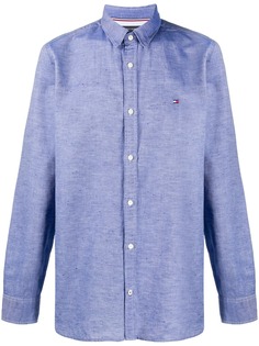Tommy Hilfiger рубашка с вышитым логотипом