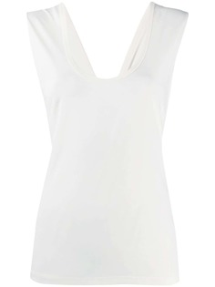 Helmut Lang топ с драпировкой