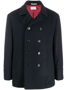 Brunello Cucinelli двубортное пальто длины миди