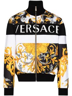 Versace куртка на молнии с логотипом