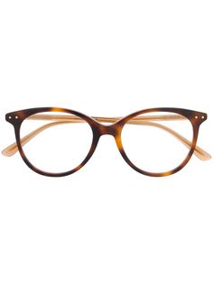Bottega Veneta Eyewear очки в круглой оправе черепаховой расцветки