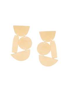 Annie Costello Brown массивные серьги геометрического дизайна