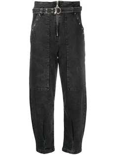 Patrizia Pepe брюки с завышенной талией и люверсами