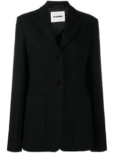 Jil Sander однобортный блейзер на пуговицах